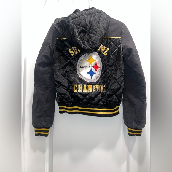 Vintage Pittsburgh Steelers Super Bowl Champions women’s varsity jacket - Picture 2 of 6